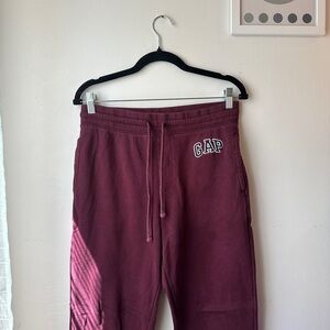 GAP Maroon/Burgundy Jogger Sweatpants